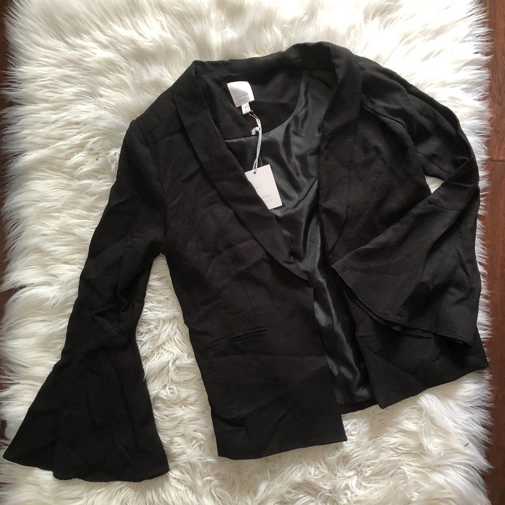 nwt lauren conrad black blazer size 4